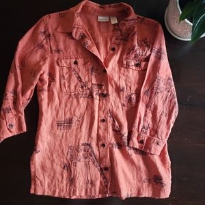 Chico's 100% linen top